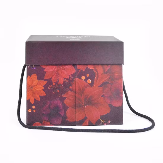 Confezione regalo in carta pieghevole con chiusura magnetica personalizzata con laminazione opaca con rivestimento UV nero lucido Scatole di stoccaggio per imballaggio piegate con logo Scatola di spedizione in cartone