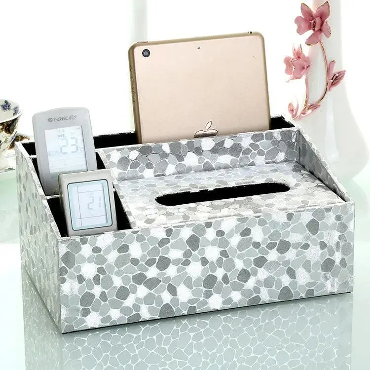 Home Remote Control Storage Cardboard Tissue Box Holder